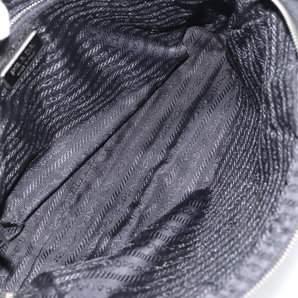 PRADA Hand Bag Nylon Black Silver Auth 159051 - Picture 10 of 16